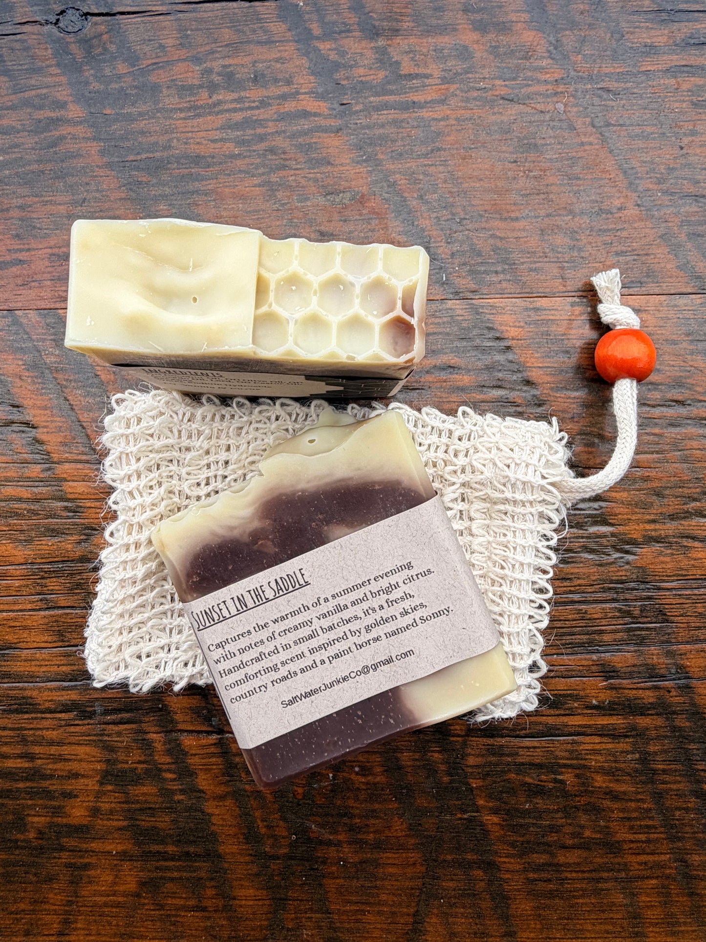 Sunset In the Saddle - Beeswax cold processed soap