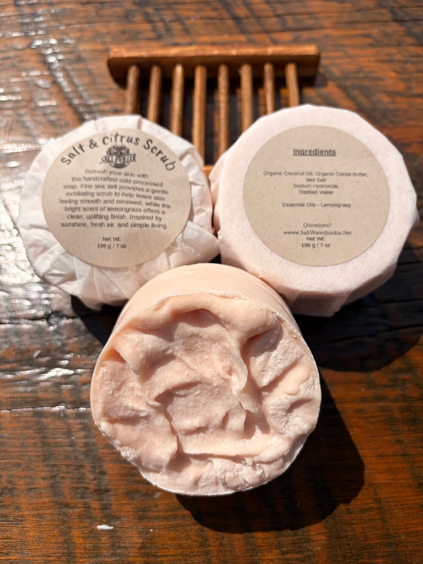 Salt and Citrus Scrub - Coconut Oil & Shea Butter 'Vegan"