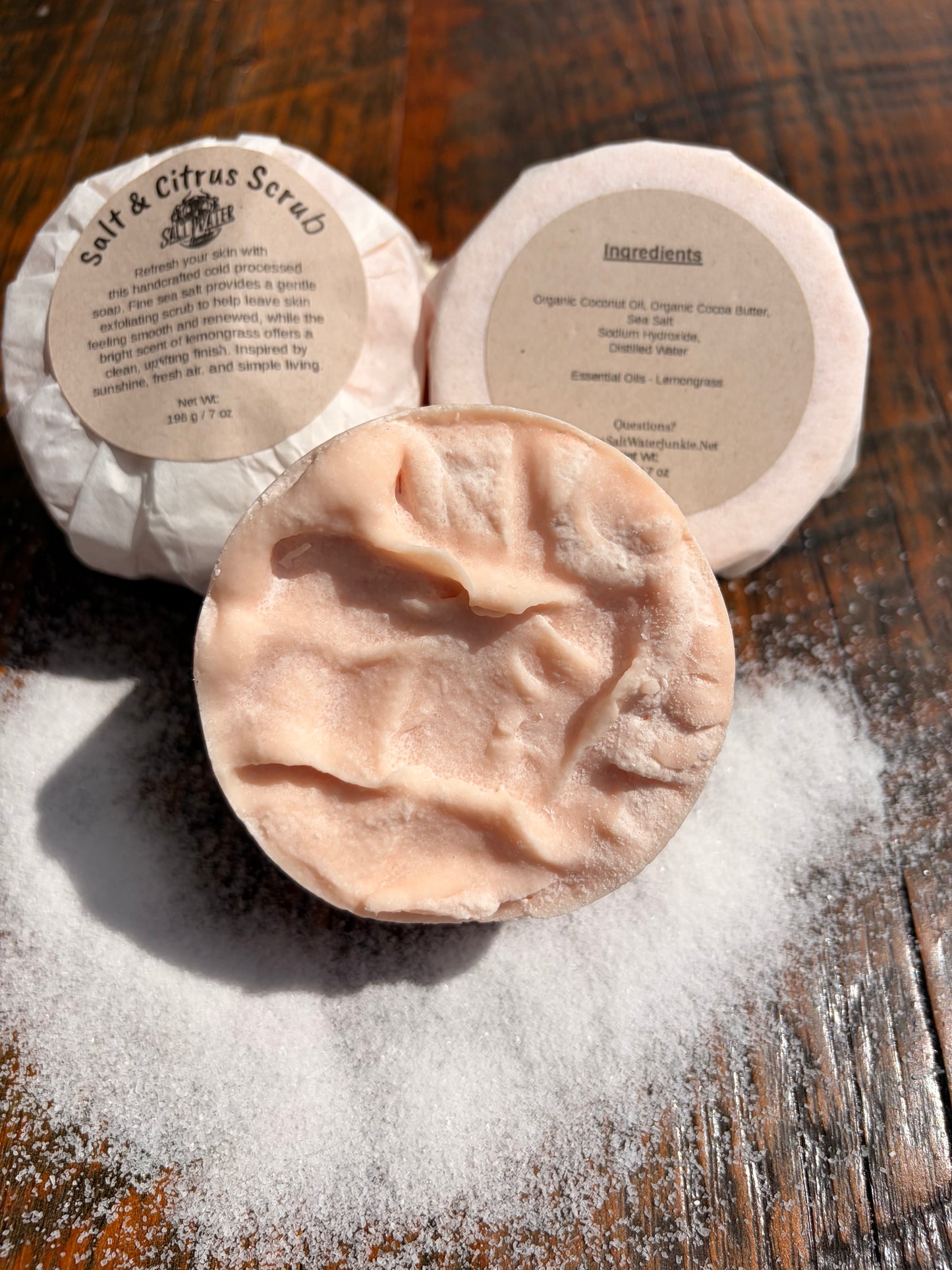 Salt and Citrus Scrub - Coconut Oil & Shea Butter 'Vegan"
