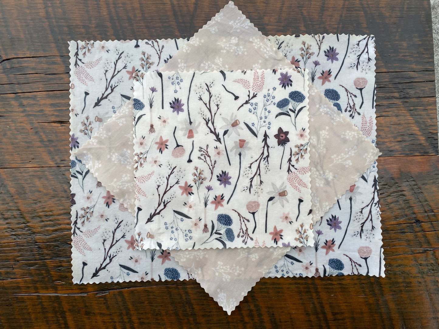 Paperwhite - Trio Set of Beeswax Food Wraps