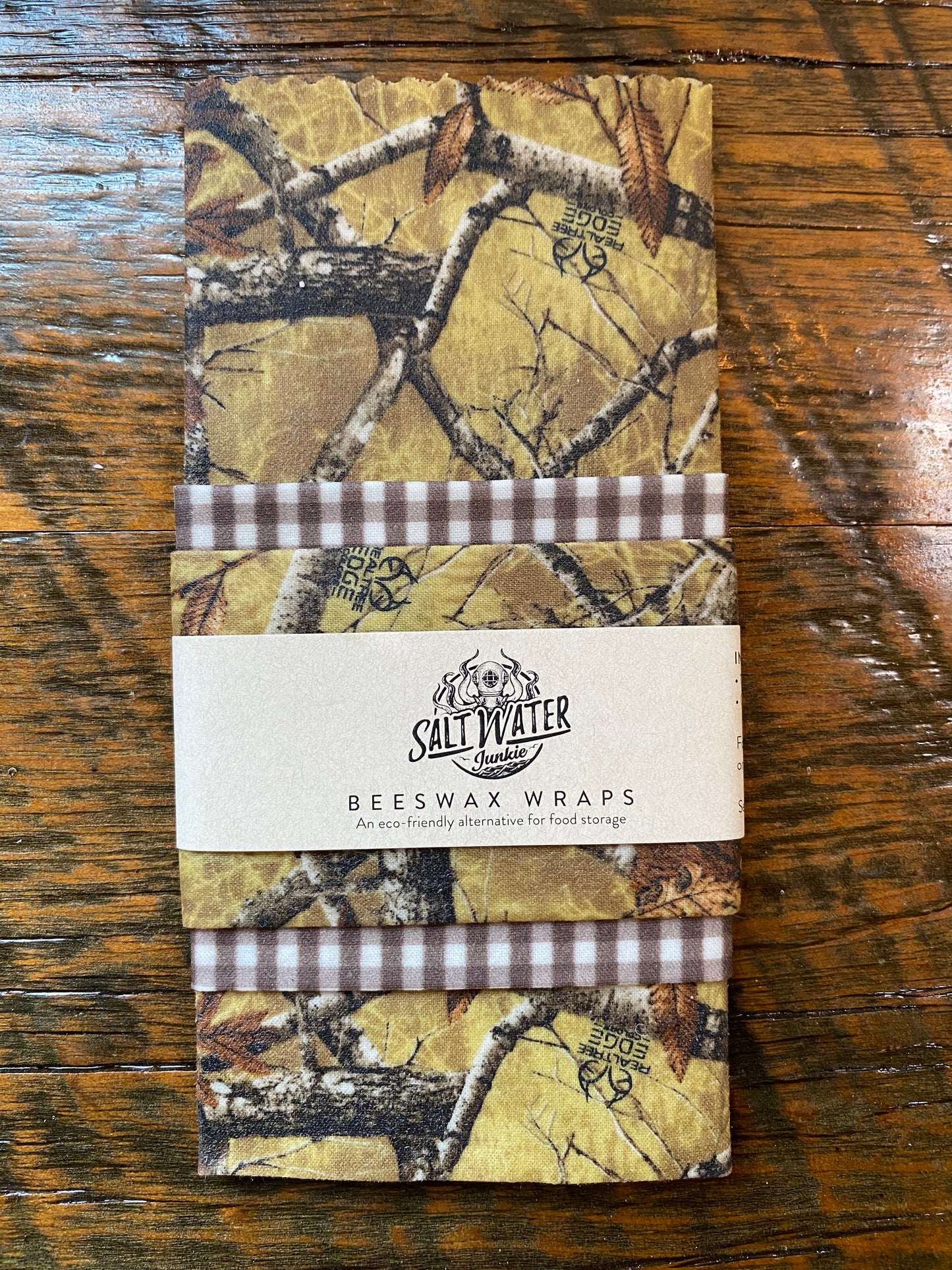 Realtrea Edge Camo - Trio Set of Beeswax Food Wraps
