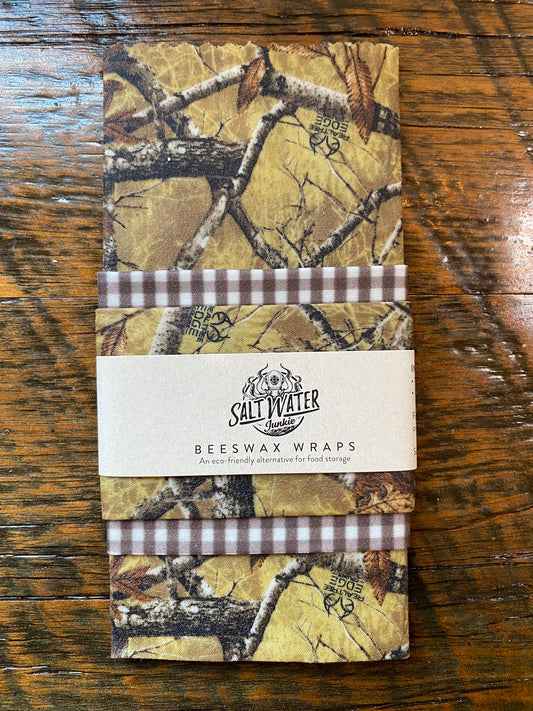 Realtrea Edge Camo - Trio Set of Beeswax Food Wraps