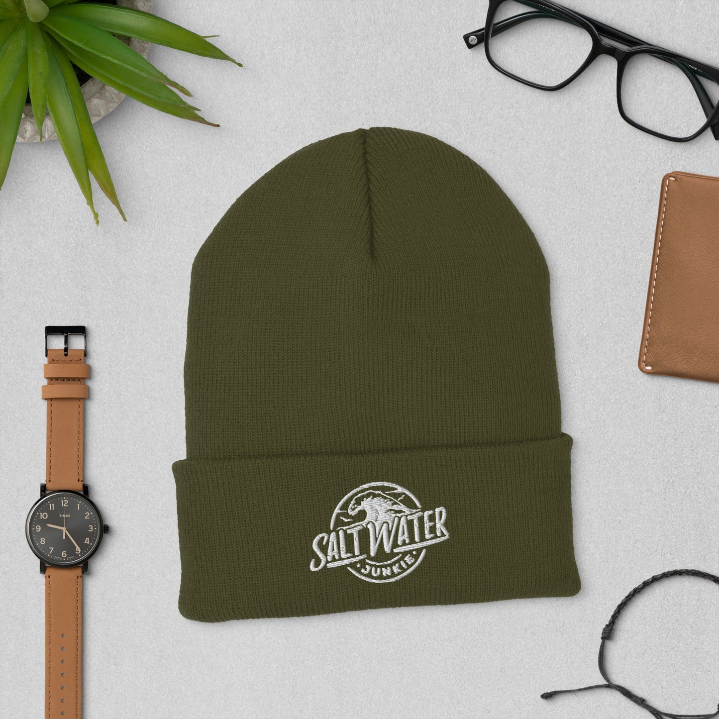SWJ Wave Logo - Cuffed Beanie