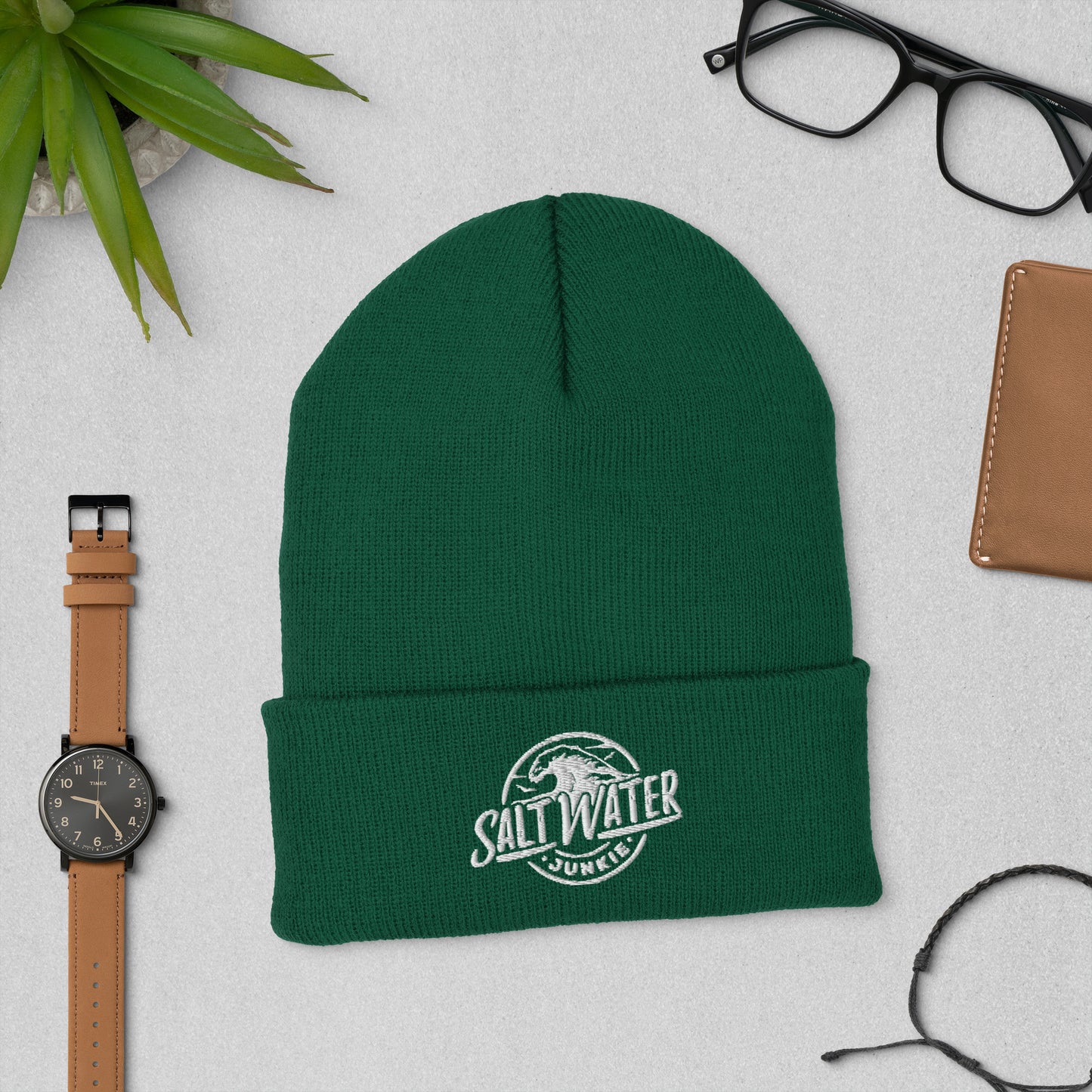 SWJ Wave Logo - Cuffed Beanie