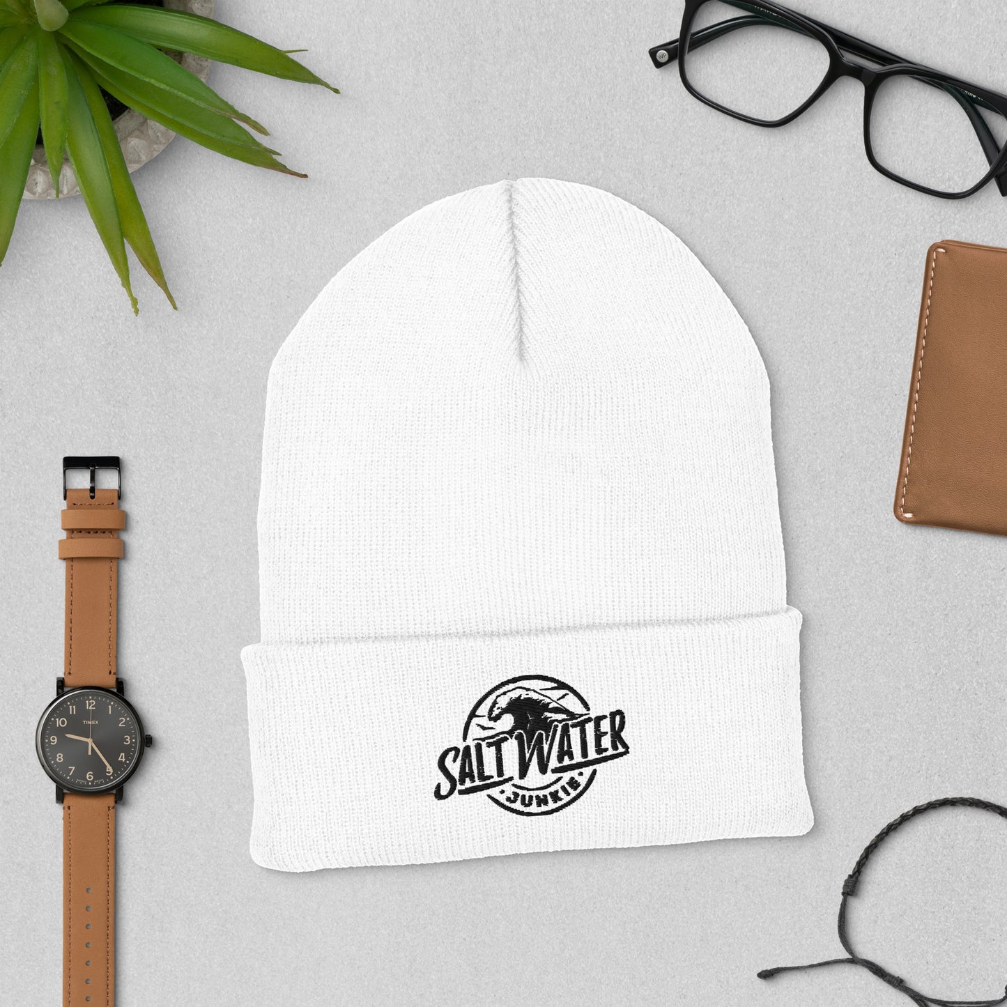 SWJ Wave Logo - Cuffed Beanie
