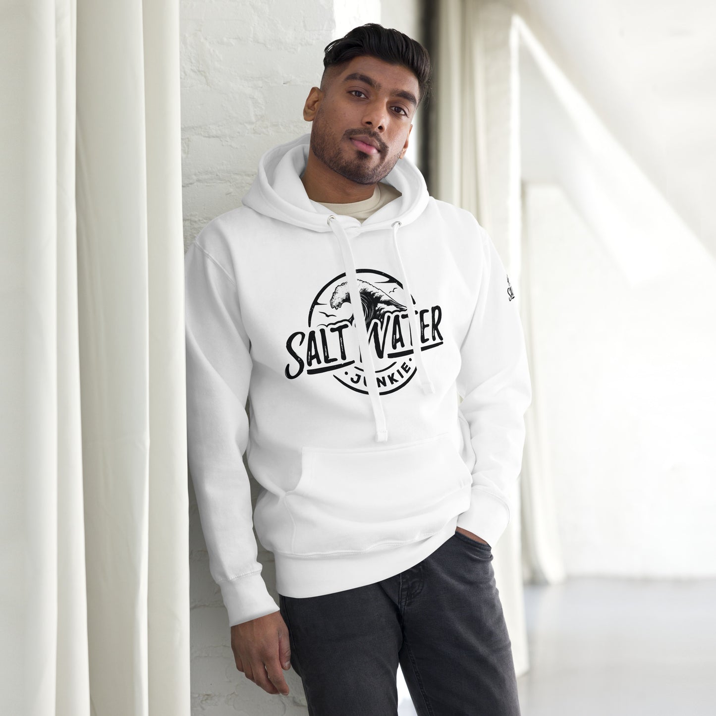 SWJ Wave (with SWJ Octopus logo on sleeve) - Unisex Hoodie